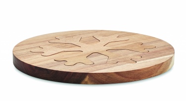 Logo trade corporate gifts picture of: Acacia wooden pot holders set